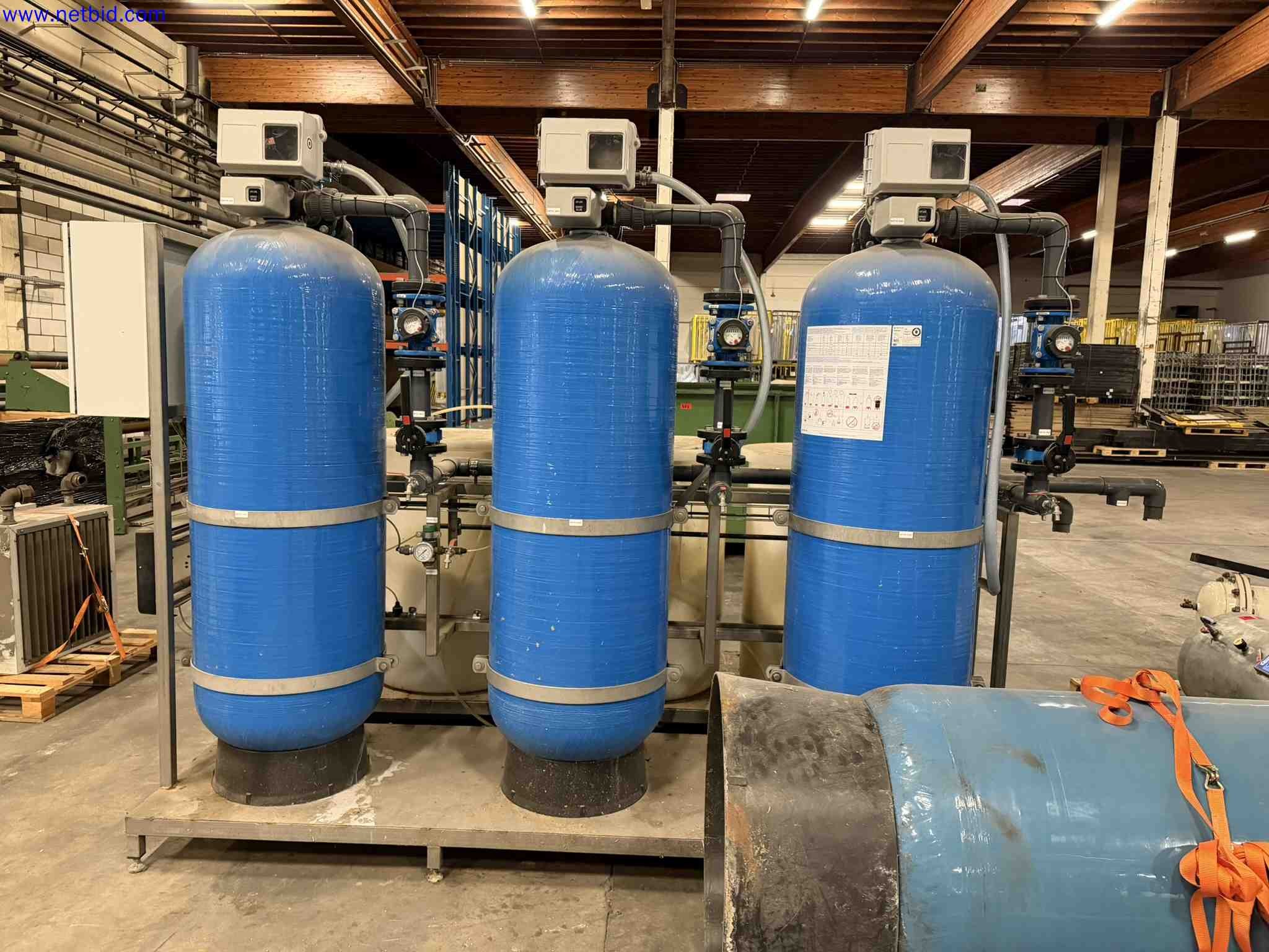 Komplettes industrielles Wasserenthärtungs-/Filtrationssystem